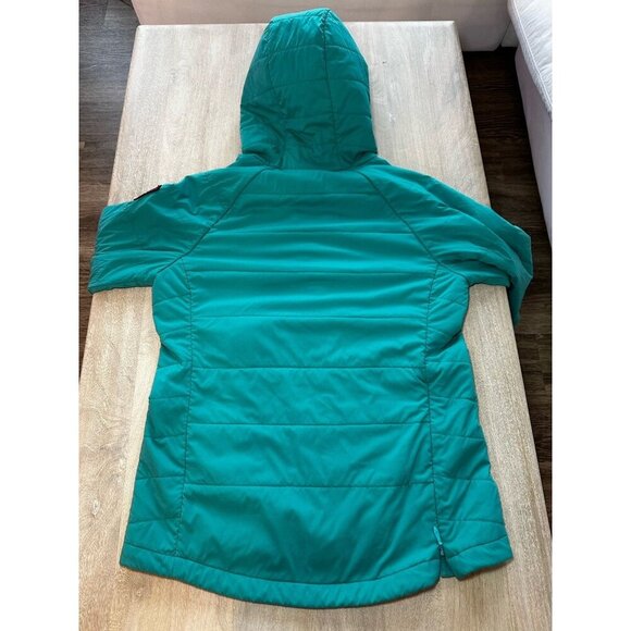 Strafe Women's Sunnyside Alpha Anorak Puffer in Teal and Maroon Size Small - Picture 8 of 8